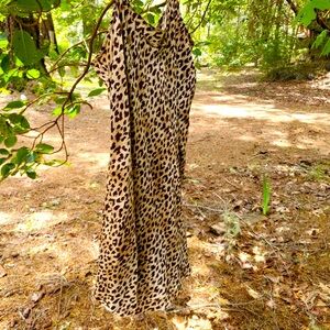 Leopard Print Silk Slip